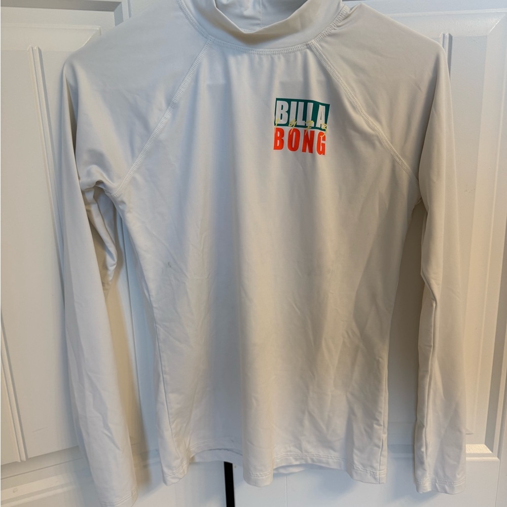 Billabong White Long Sleeve Rash Guard